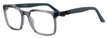 Afro Motif Women Eyeglasses: Makena - Transparent Grey - SpecSMART Eye Clinic (Diagonal View)